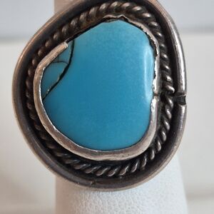 Turquoise Silver Women's Ring